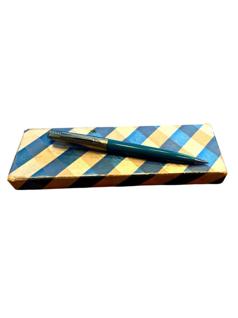 Vtg Parker Jotter Pardners Set  Ballpoint Pen Mechanical Pencil Blue Made In USA - Picture 2 of 4
